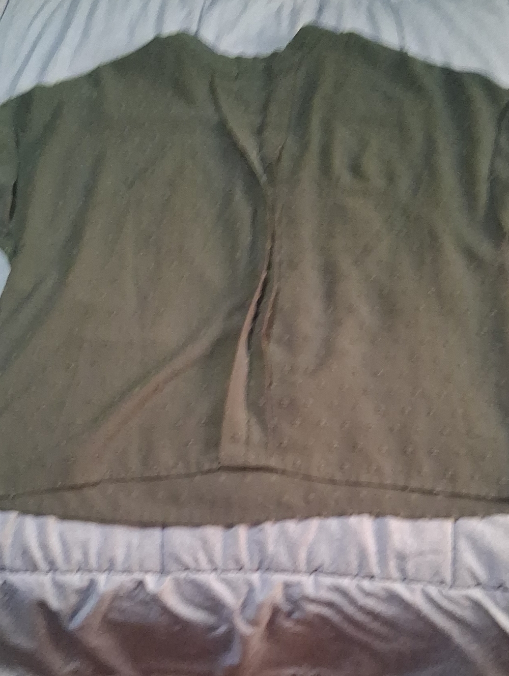 A Classy Chic Boutique Olive Green Textured Women's Blouse